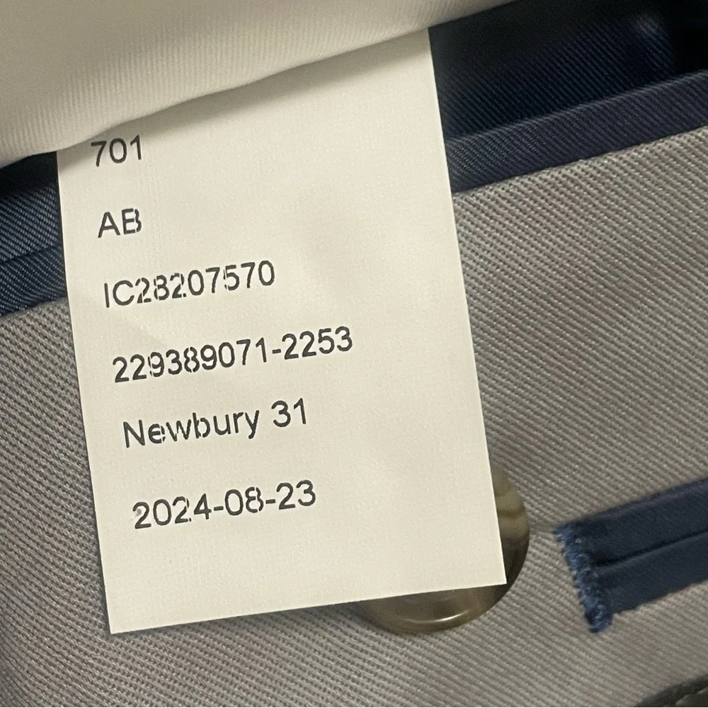 Indochino Mens Custom Blazer Light Gray Sailboat Lining Cotton NWT